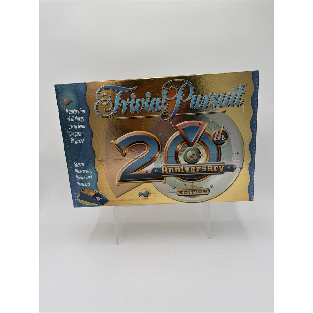 Trivial Pursuit 20th Anniversary Edition 2002 Board Game w Instructions
